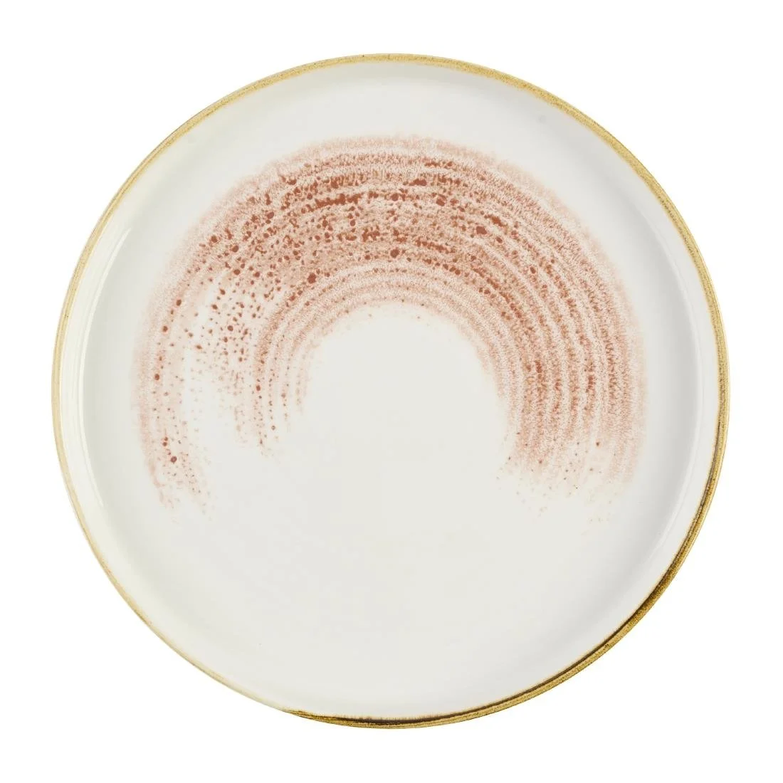 Churchill Studio Prints Homespun Accents Coral Walled Plates 260mm (6 Pack) - Image 1