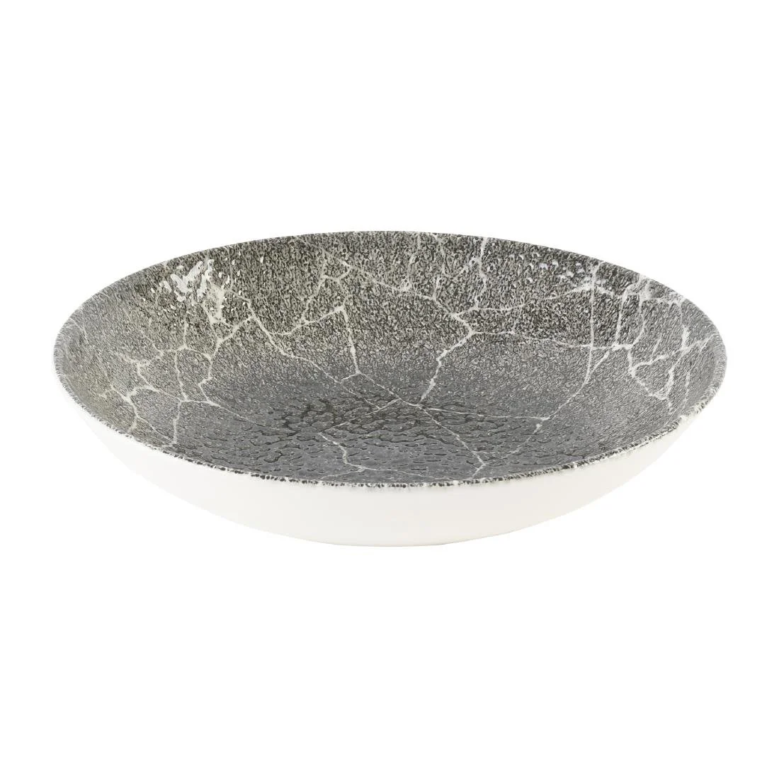 Churchill Studio Prints Kintsugi Quartz Black Coupe Bowls 248mm(12 Pack) - Image 2