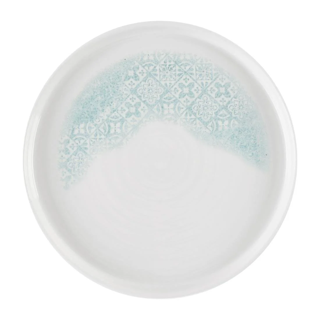 Churchill Vintage Prints Med Tiles Aquamarine Chefs' Walled Plates 210mm (6 Pack) - Image 1