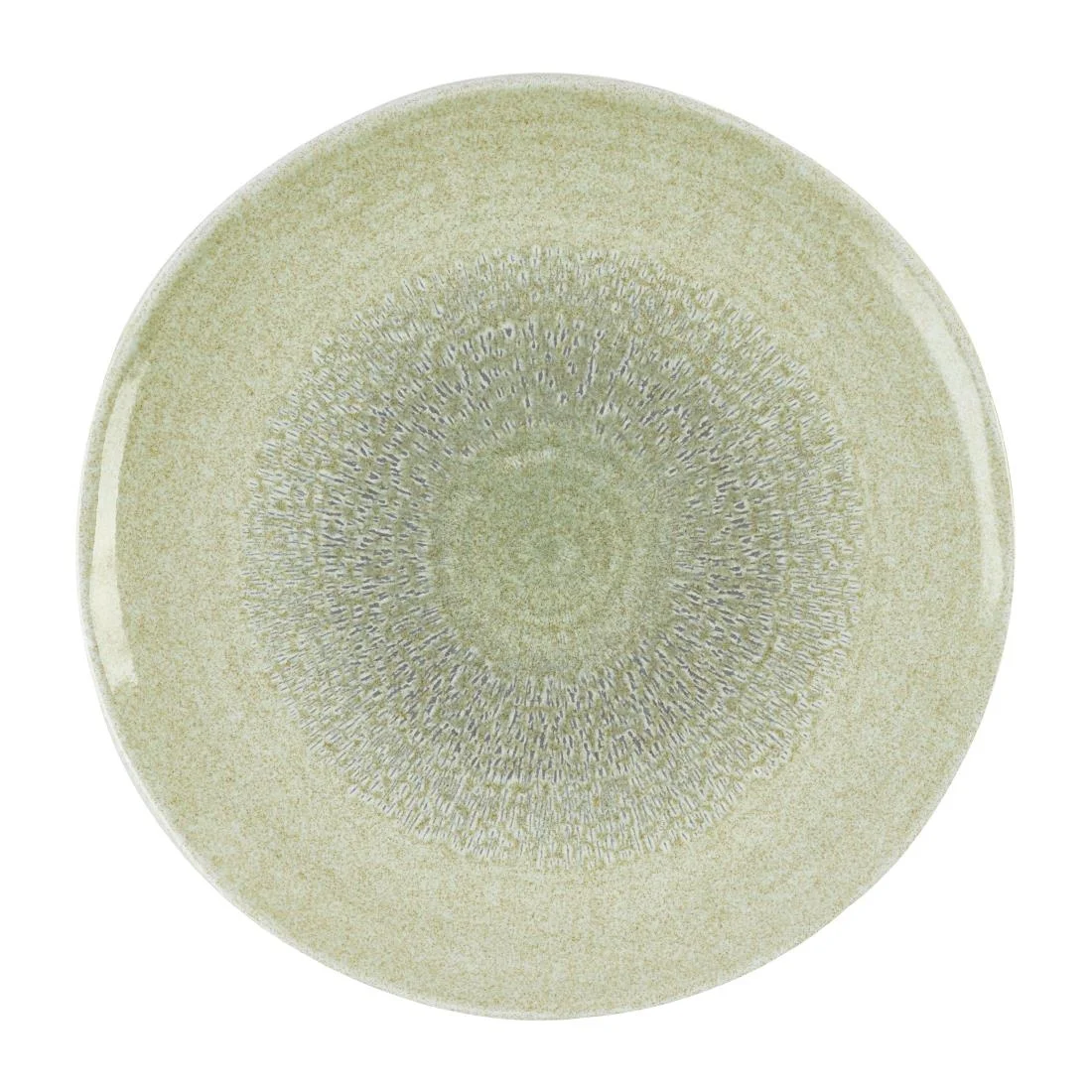 Dudson Harvest Grain Organic Coupe Bowls Speckled Green 250mm (12 Pack) - Image 1
