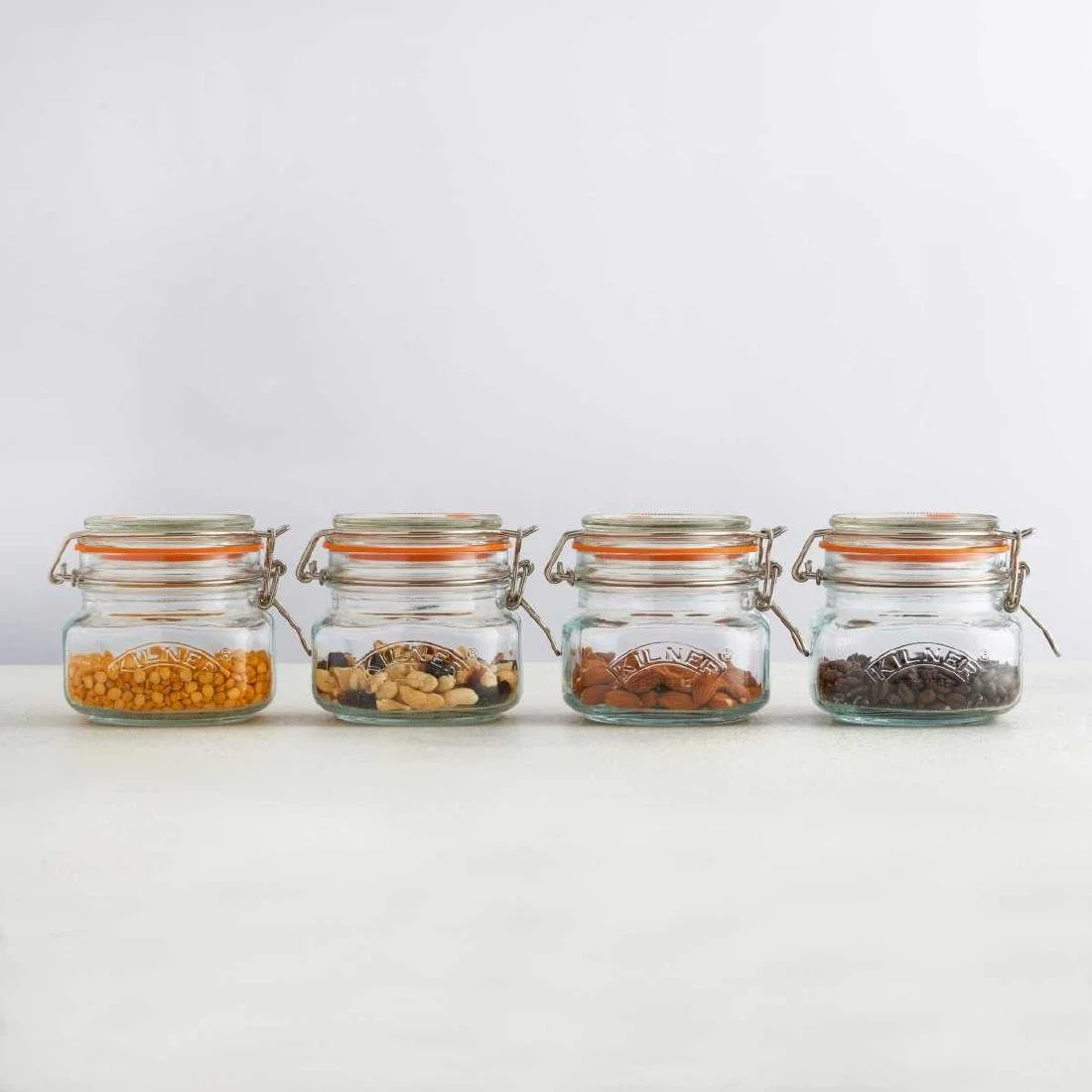 Kilner Square Clip Top Jar 0.5Ltr (4 Pack) - Image 2
