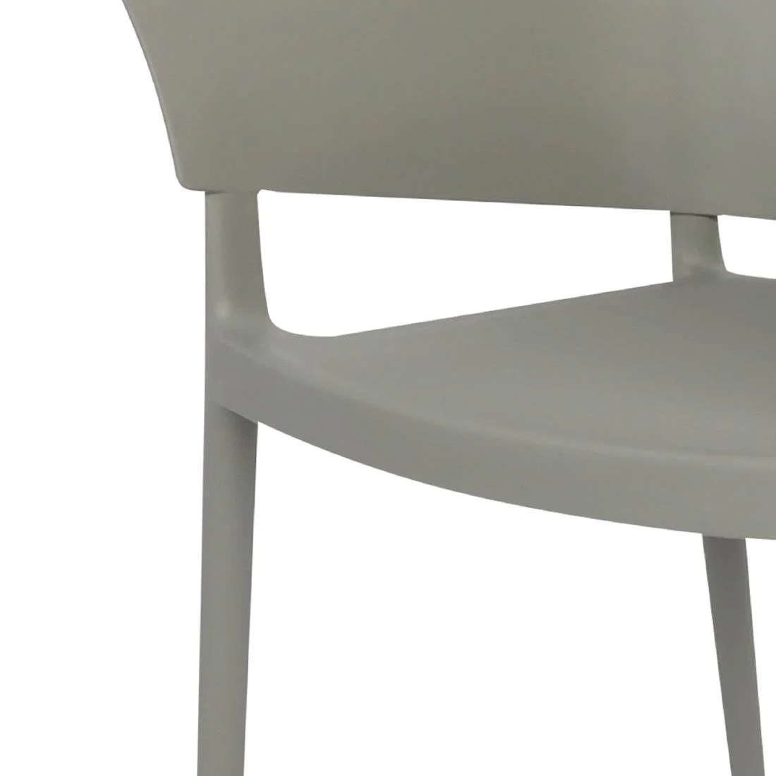 Bolero Lorenzo Cafe Chairs Medium Grey (2 Pack) - Image 4