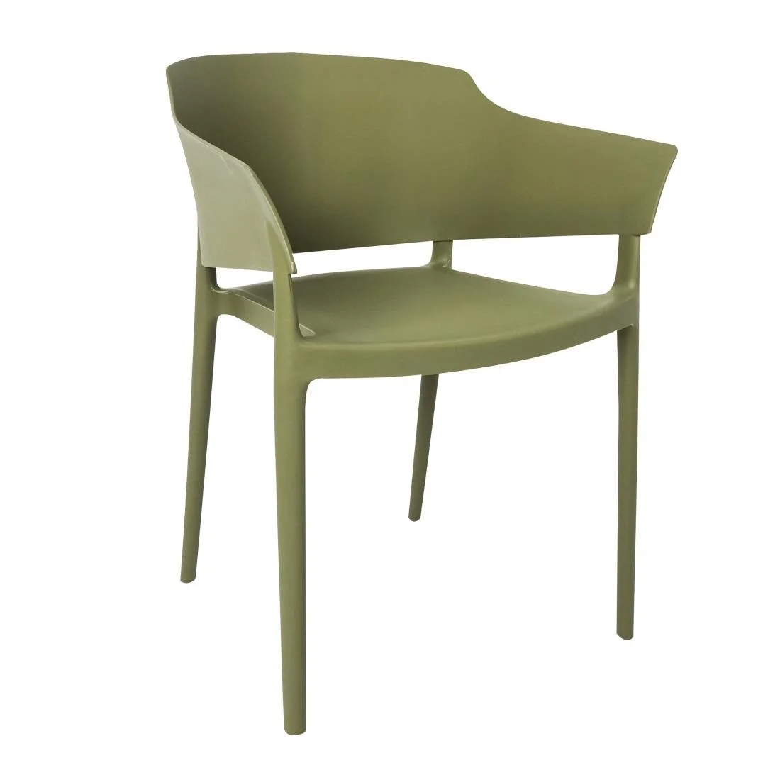 Bolero Lorenzo Cafe Chairs Green Tea (2 Pack) - Image 1