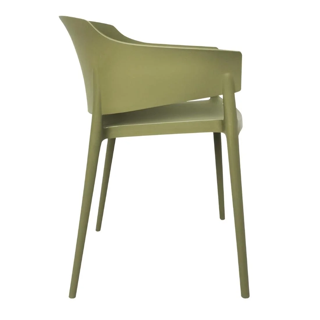 Bolero Lorenzo Cafe Chairs Green Tea (2 Pack) - Image 2