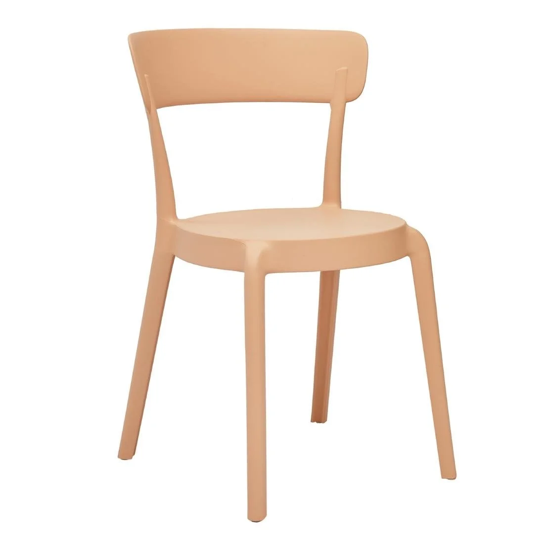 Bolero Mila Café Chairs Light Nude Pink (2 Pack) - Image 1