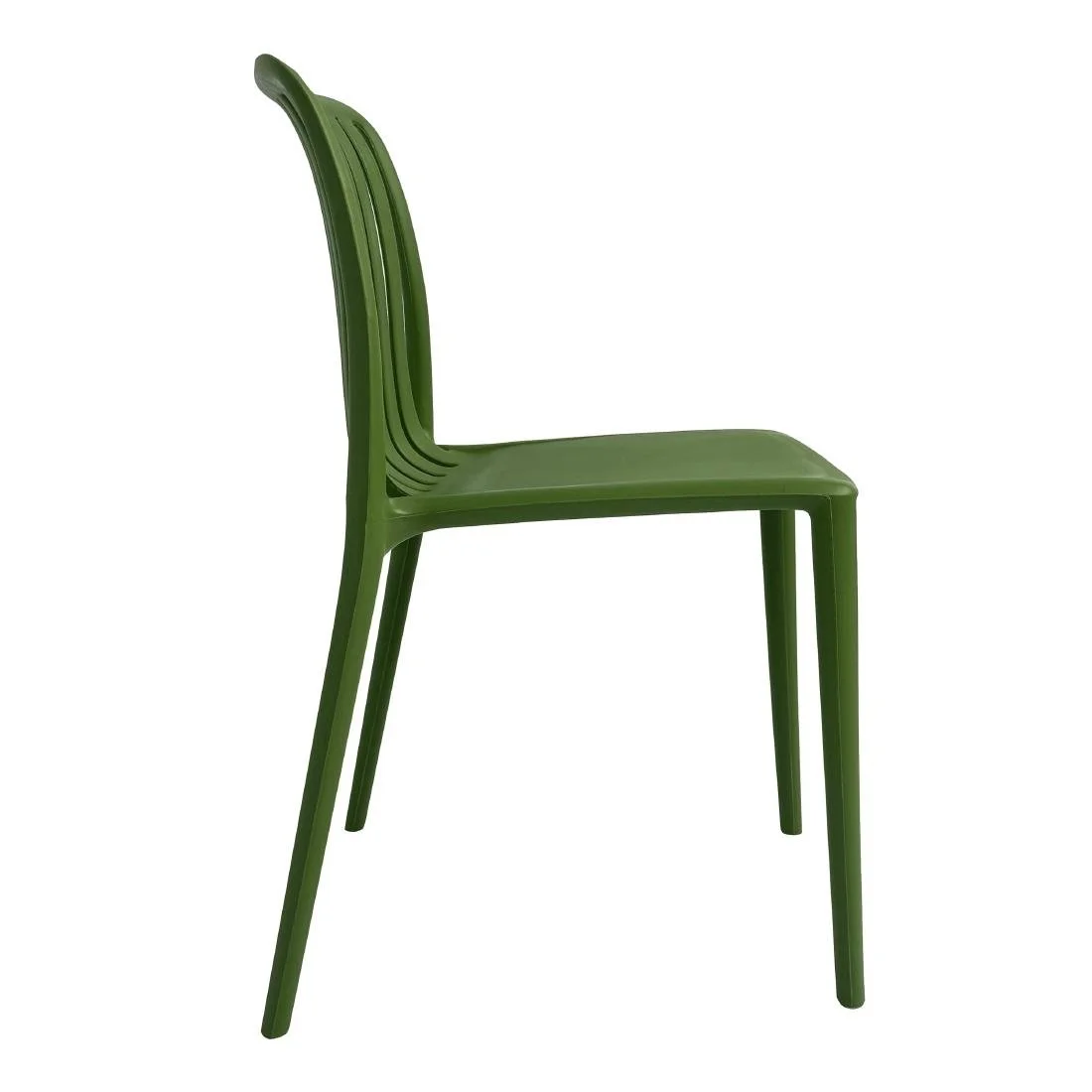 Bolero Verona Café Chairs Forest Green (2 Pack) - Image 2