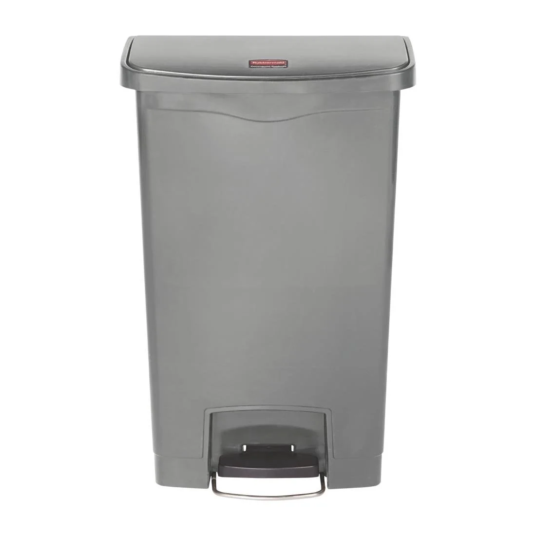 Rubbermaid Slim Jim Front Step-On Pedal Bin Grey 50Ltr - Image 1