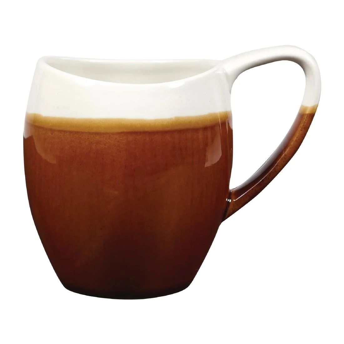 Churchill Monochrome Bulb Mugs Cinnamon Brown 360ml (6 Pack)