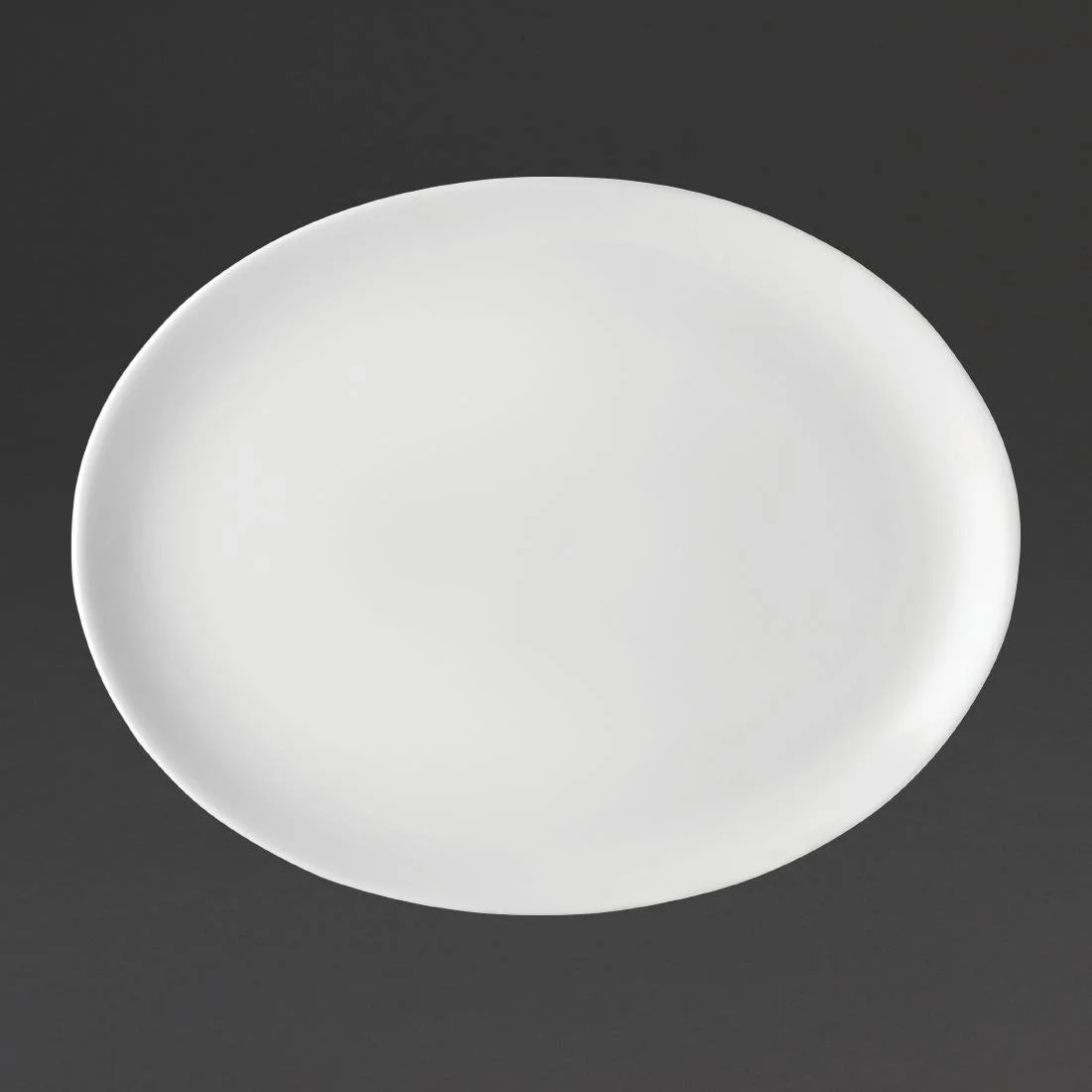 Utopia Pure White Oval Plates 300mm (18 Pack) - Image 1