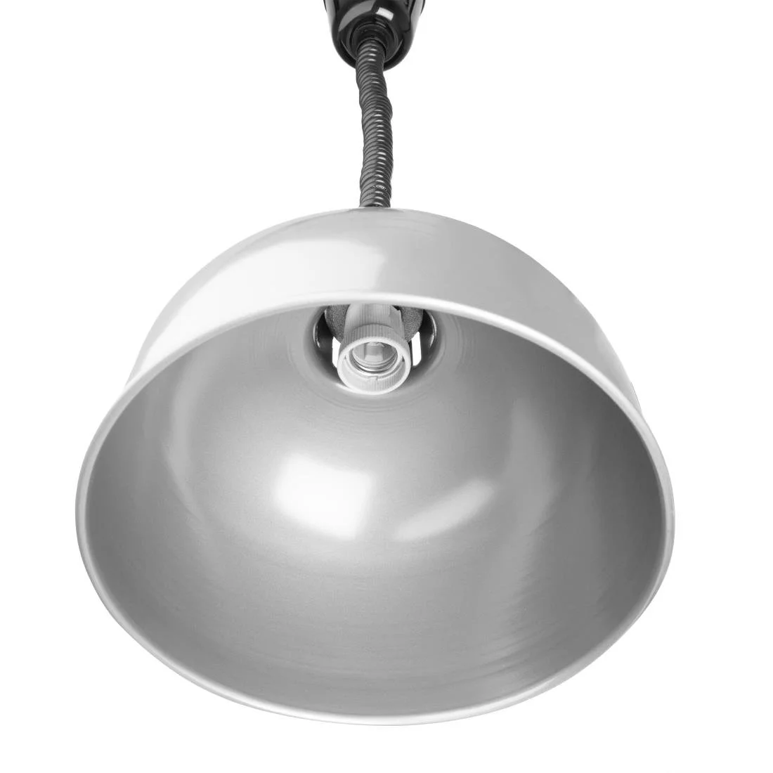 Buffalo Retractable Dome Heat Lamp Silver 2.5kW - Image 3