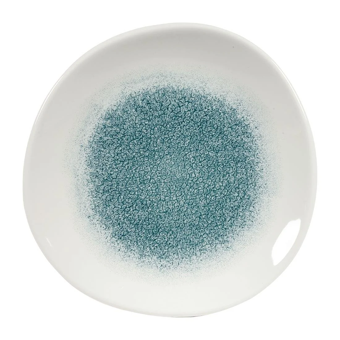 Churchill Raku Round Trace Plates Jade Green 210mm (12 Pack) - Image 1
