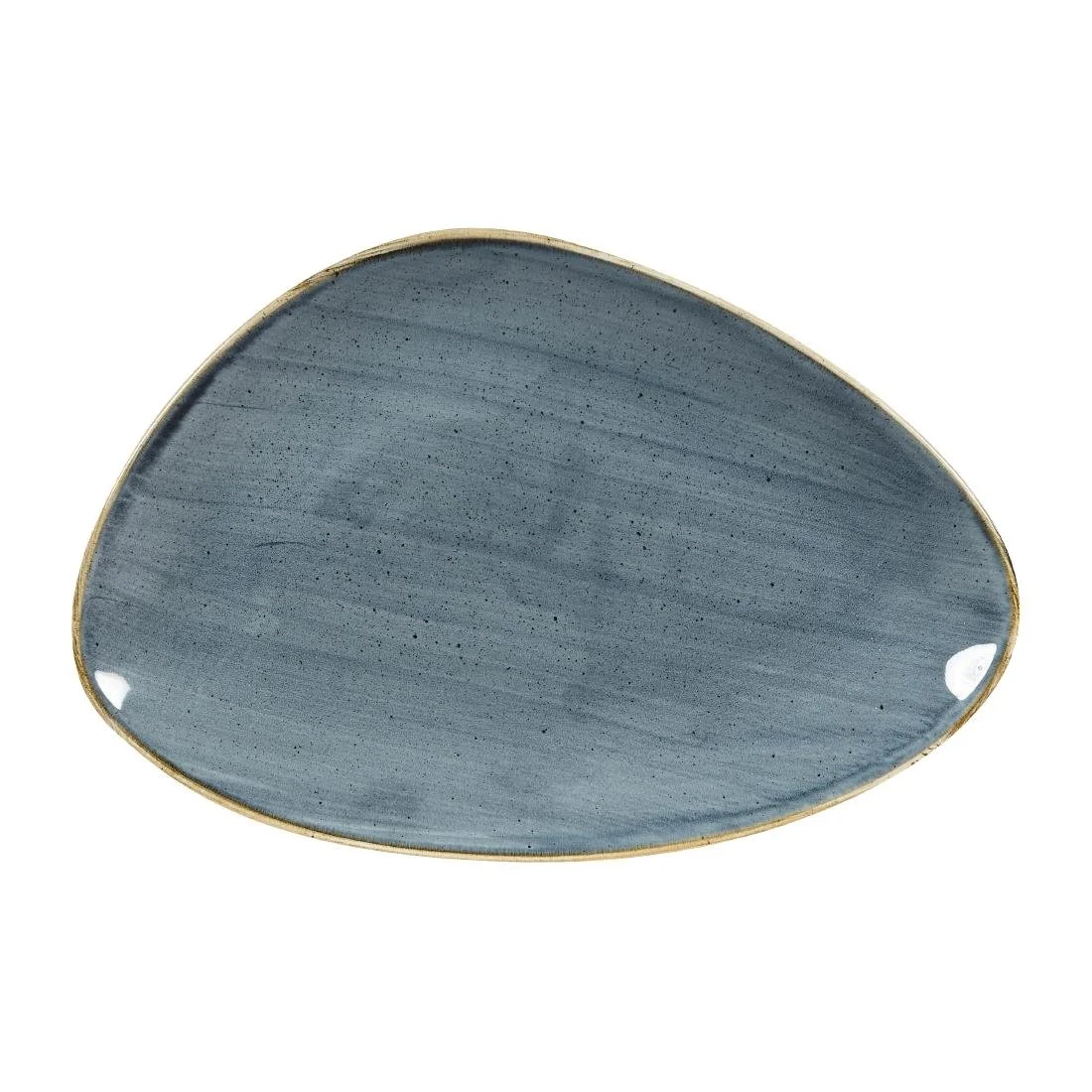 Churchill Stonecast Triangular Plates Blueberry 304mm (6 Pack) - Image 1