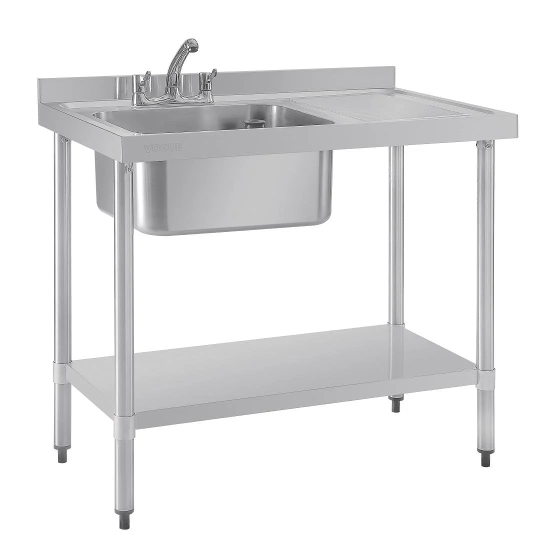 Vogue Single Sink Right Hand Drainer - Image 1