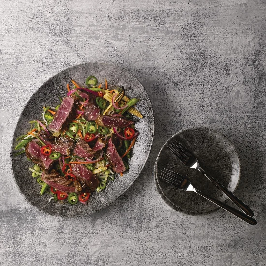 Churchill Stone Quartz Black Evolve Coupe Plates 165mm (12 Pack) - Image 2