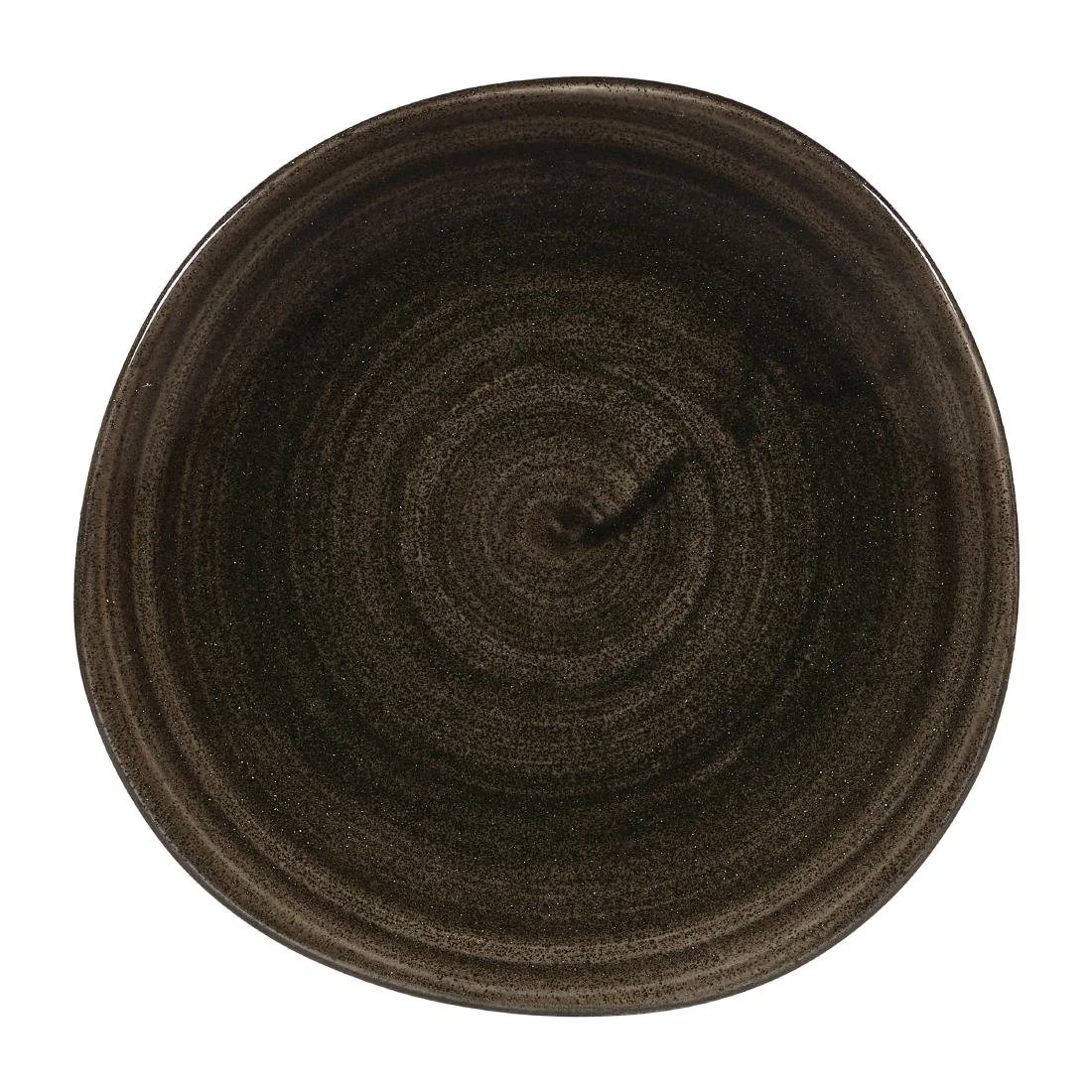 Churchill Stonecast Patina Round Trace Plates Iron Black 186mm (12 Pack) - Image 1