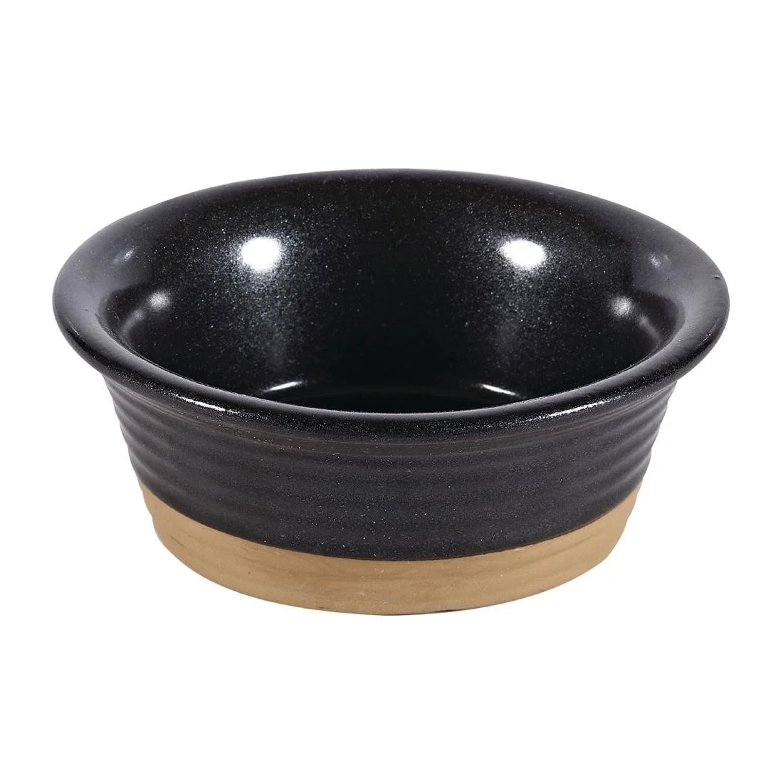 Churchill Black Igneous Stoneware Ramekins 90mm (6 Pack) - Image 1