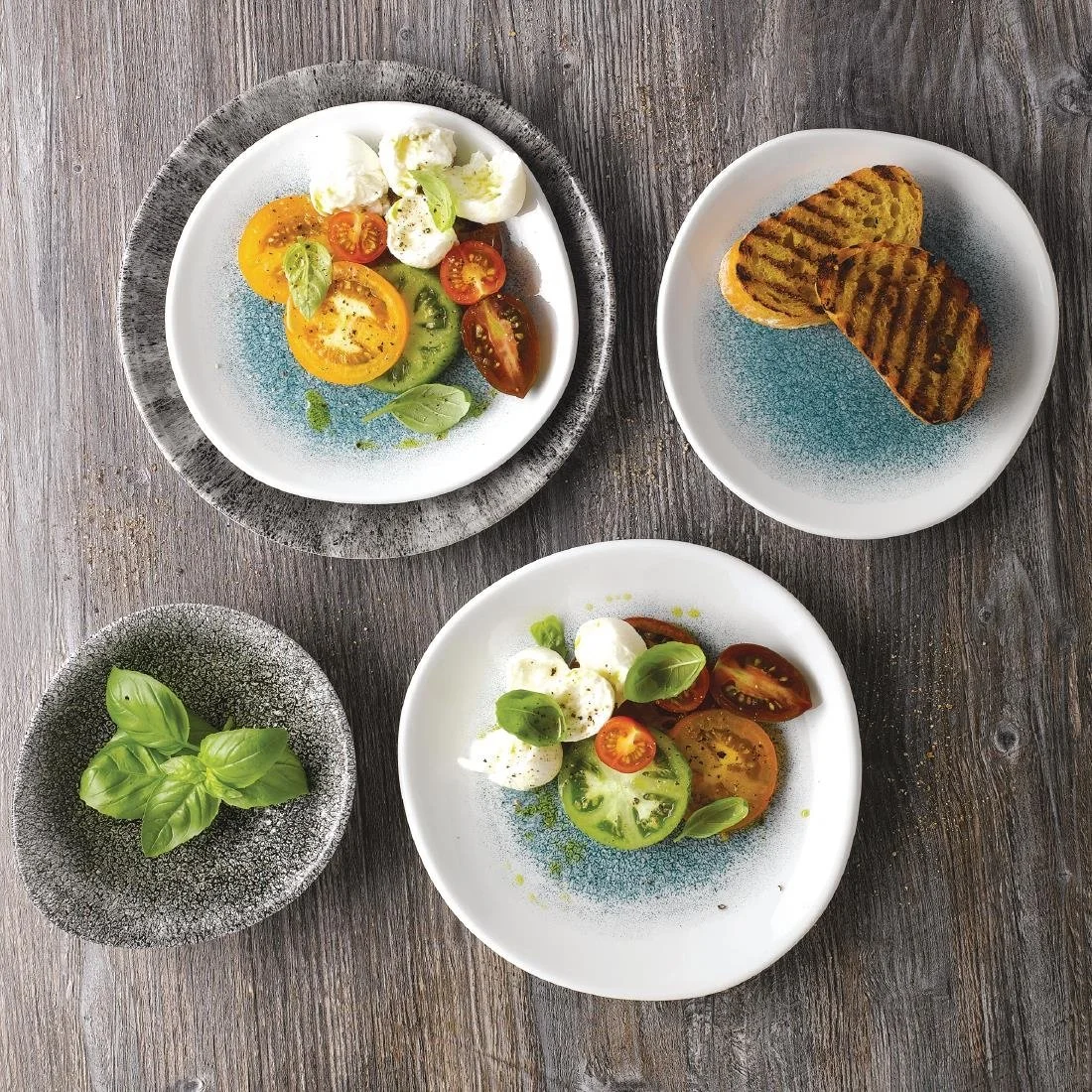 Churchill Raku Round Trace Plates Jade Green 210mm (12 Pack) - Image 2