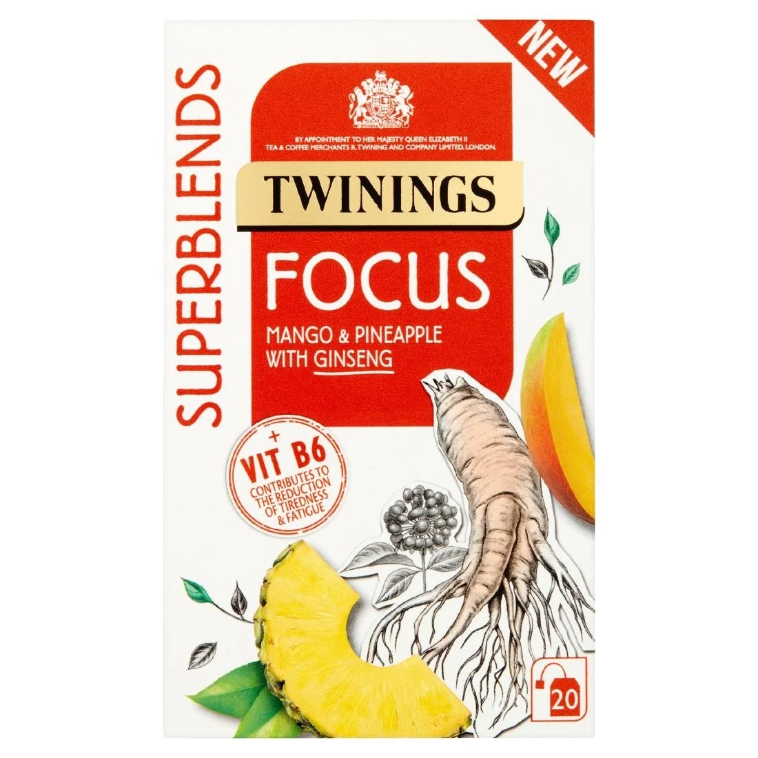 Twinings Superblends Focus Tea Bags (80 Pack) - Image 1