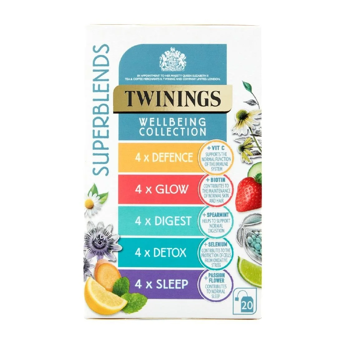 Twinings Superblends Wellbeing Collection Tea Bags (80 Pack) - Image 1