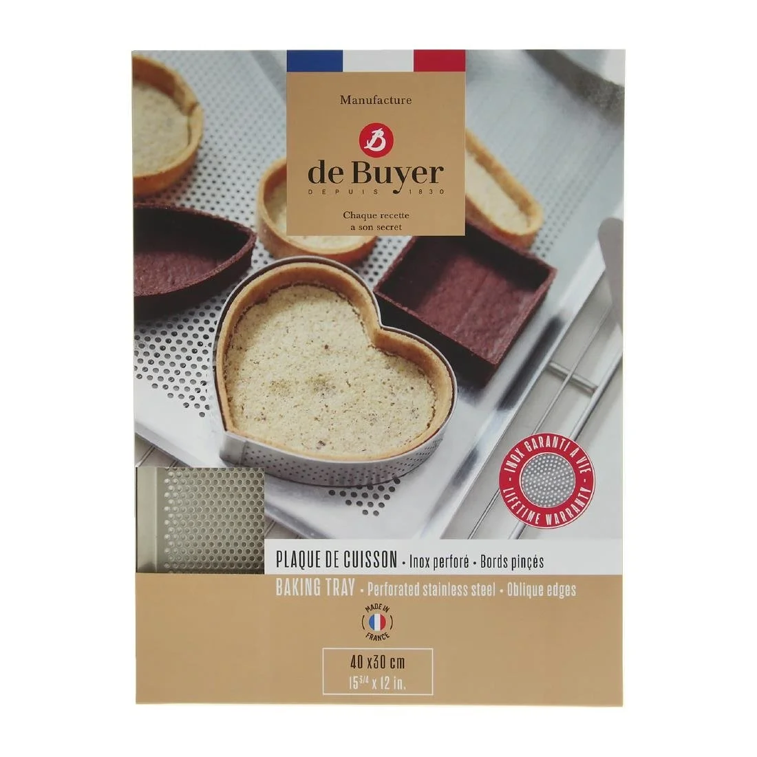 De Buyer Perforated Baking Tray 400x300mm - Image 4