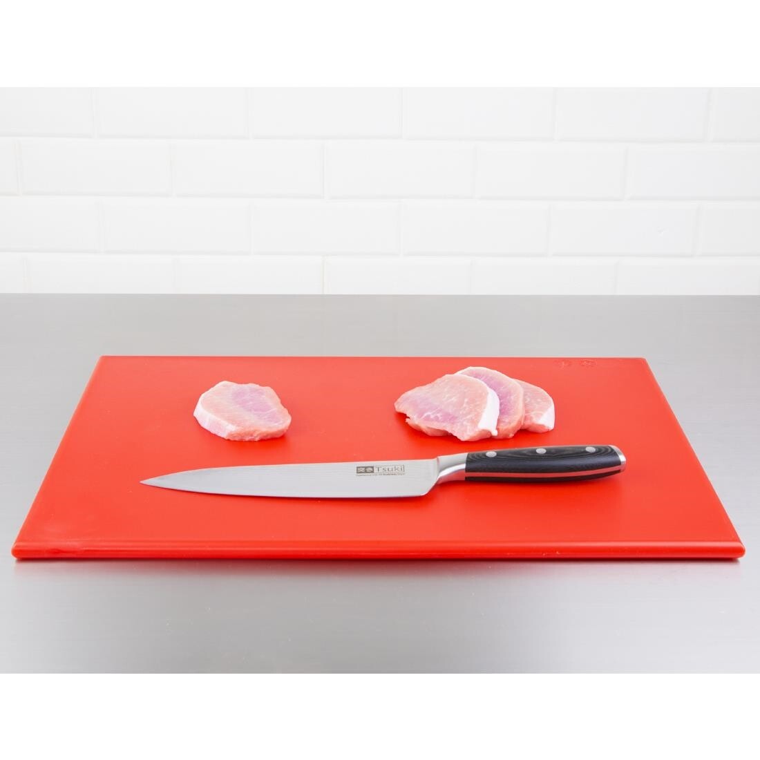 Hygiplas Anti Microbial High Density Red Chopping Board