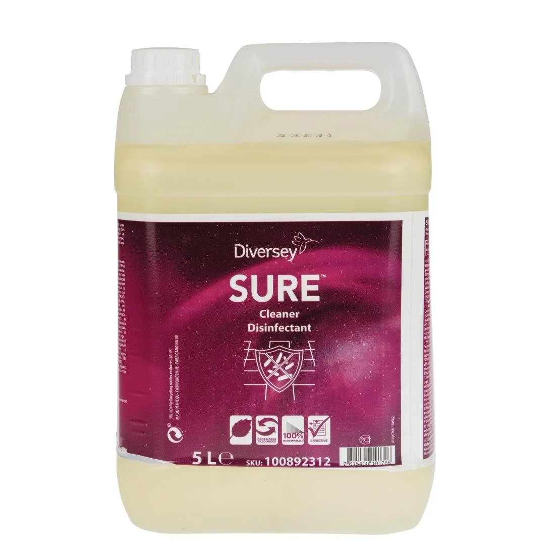 SURE Cleaner and Disinfectant Concentrate 5Ltr - Image 1