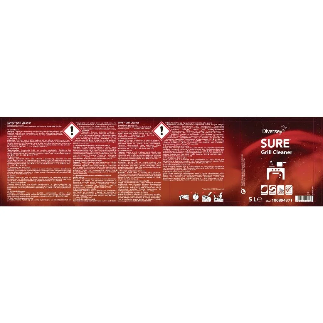 SURE Grill Cleaner Concentrate 5Ltr - Image 2