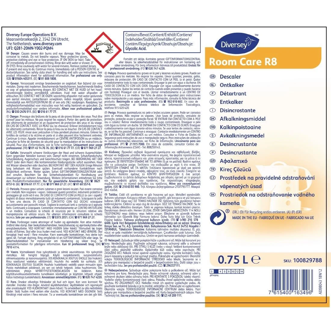 Room Care R8 Descaler Ready To Use 750ml - Image 2