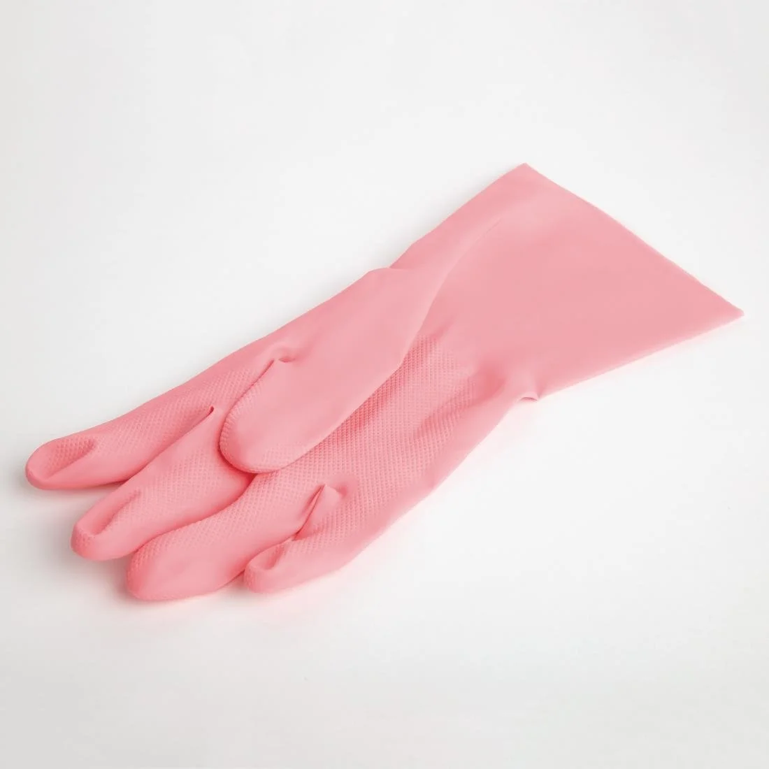 MAPA Vital 115 Liquid-Proof Light-Duty Janitorial Gloves Pink - Image 5