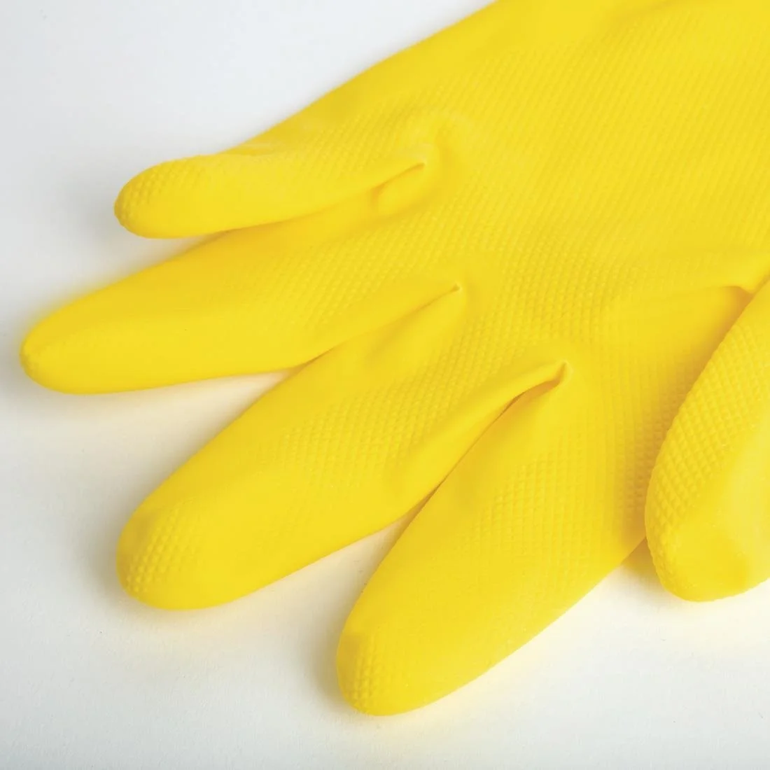 MAPA Vital 124 Liquid-Proof Light-Duty Janitorial Gloves Yellow - Image 2