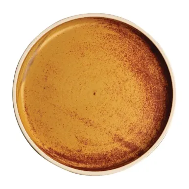 Olympia Canvas Flat Plates Sienna Rust 180mm (6 Pack)