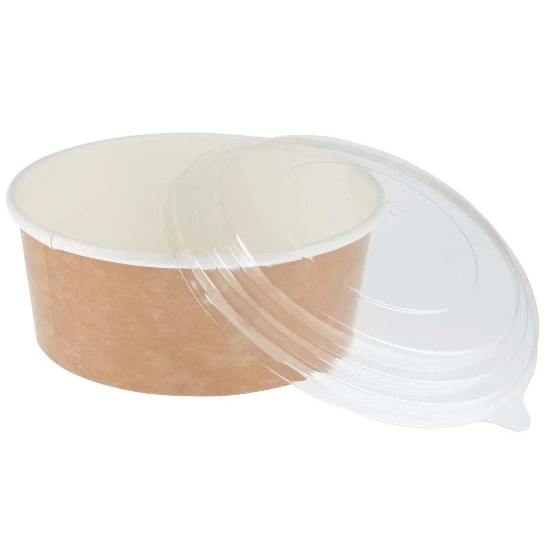 Colpac Recyclable Kraft Salad Pots With Lid (150 Pack) - Image 4