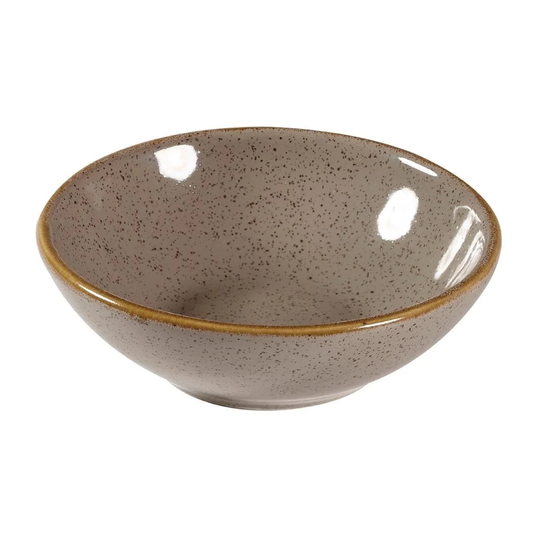 Churchill Stonecast Shallow Bowls Grey 7oz 116mm (12 Pack) - Image 1