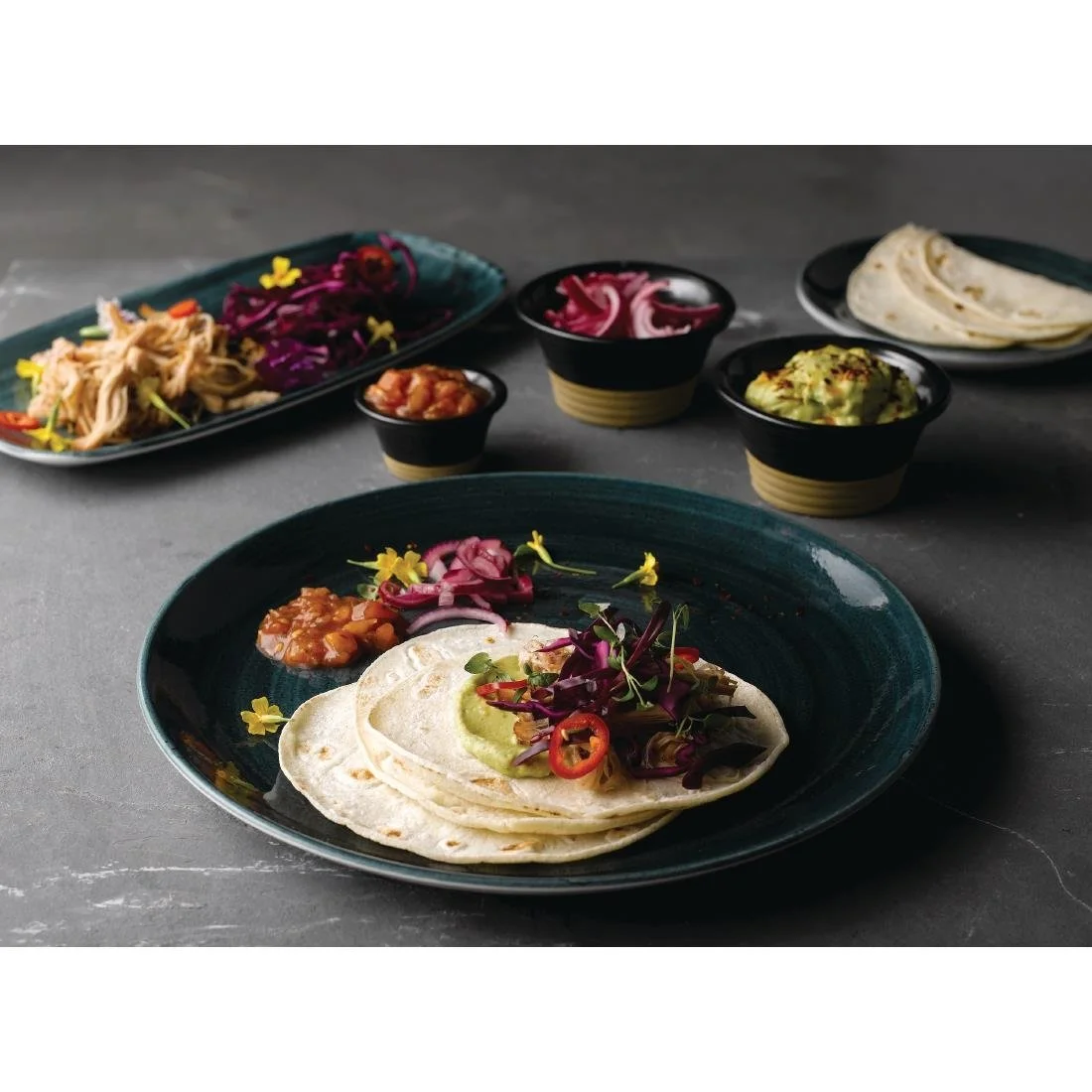 Churchill Stone Coupe Plates Aquamarine 217mm (12 Pack) - Image 3