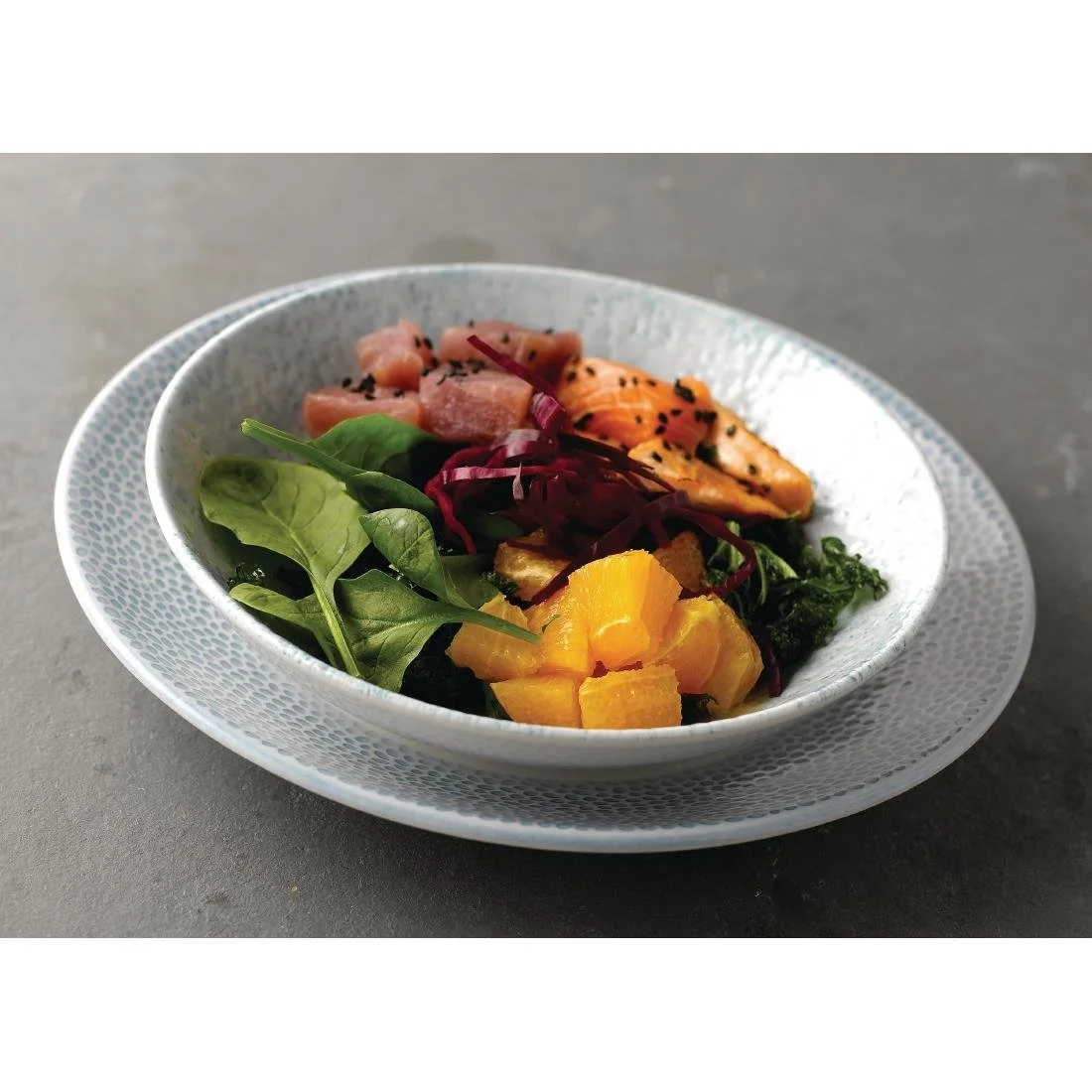 Churchill Isla Deep Coupe Plates Ocean Blue 255mm (12 Pack) - Image 4