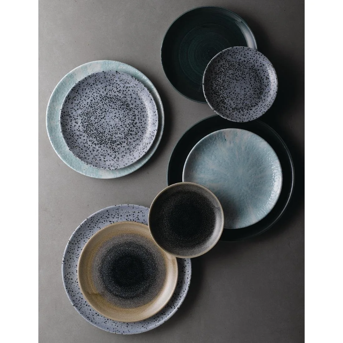 Churchill Stonecast Patina Coupe Plates Rustic Teal 288mm (12 Pack) - Image 3