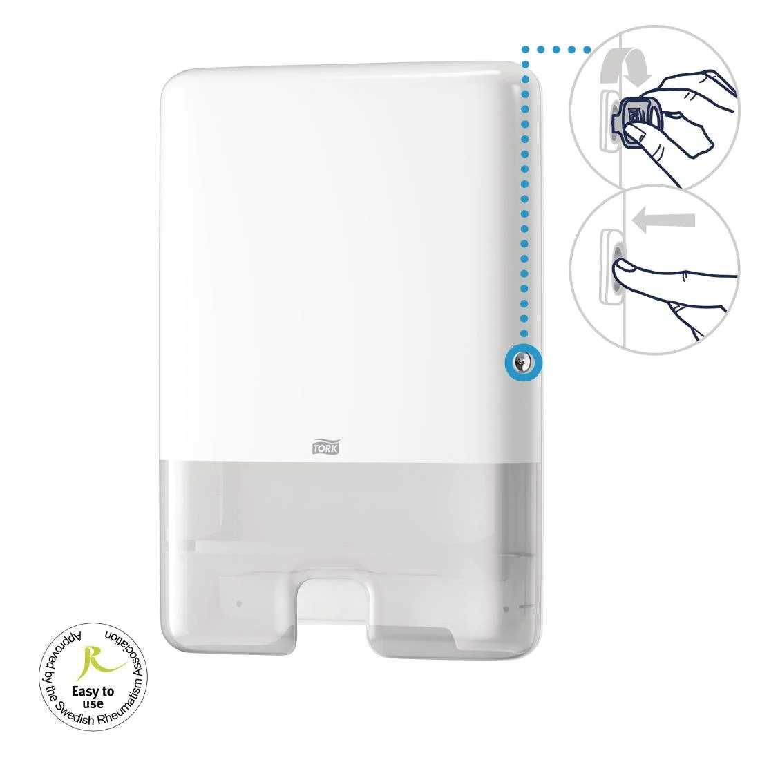 Tork Xpress Multifold Hand Towel Dispenser White H2 - Image 2