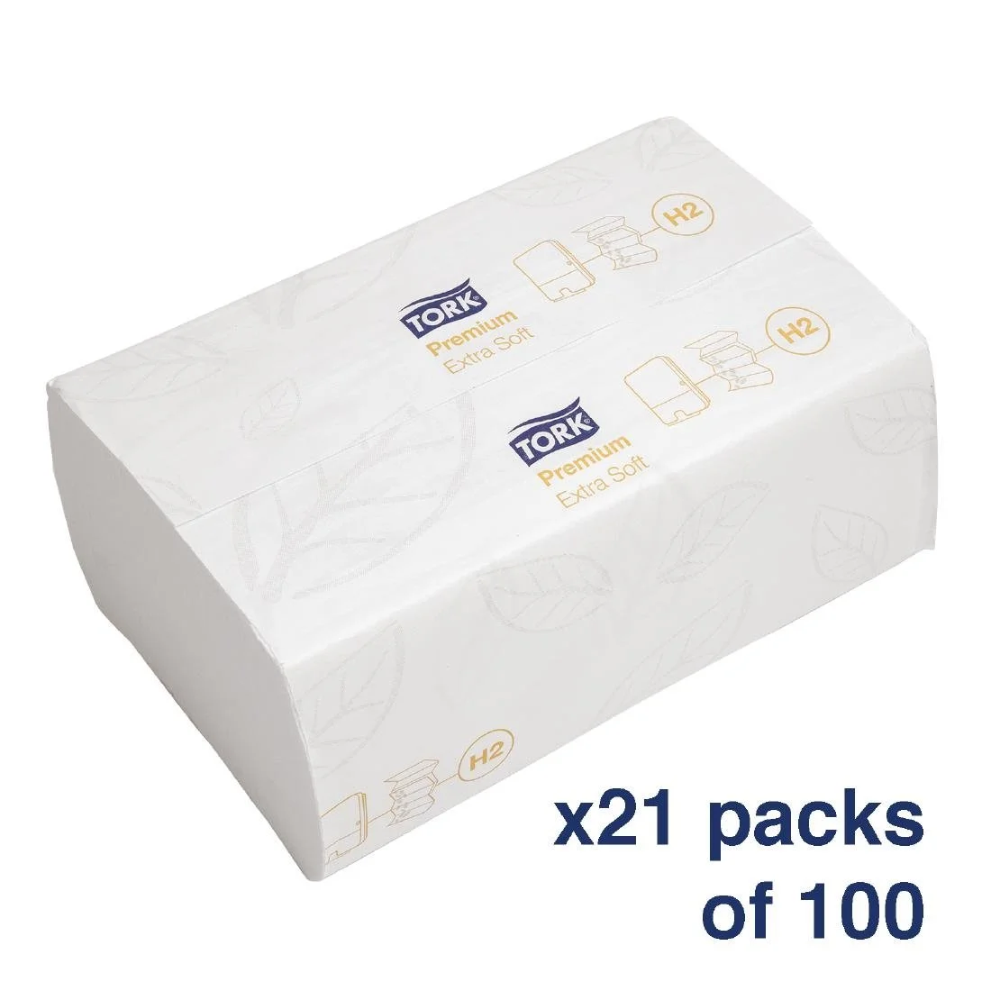 Tork Xpress Extra Soft Multifold Hand Towels White H2 (21 Pack) - Image 1