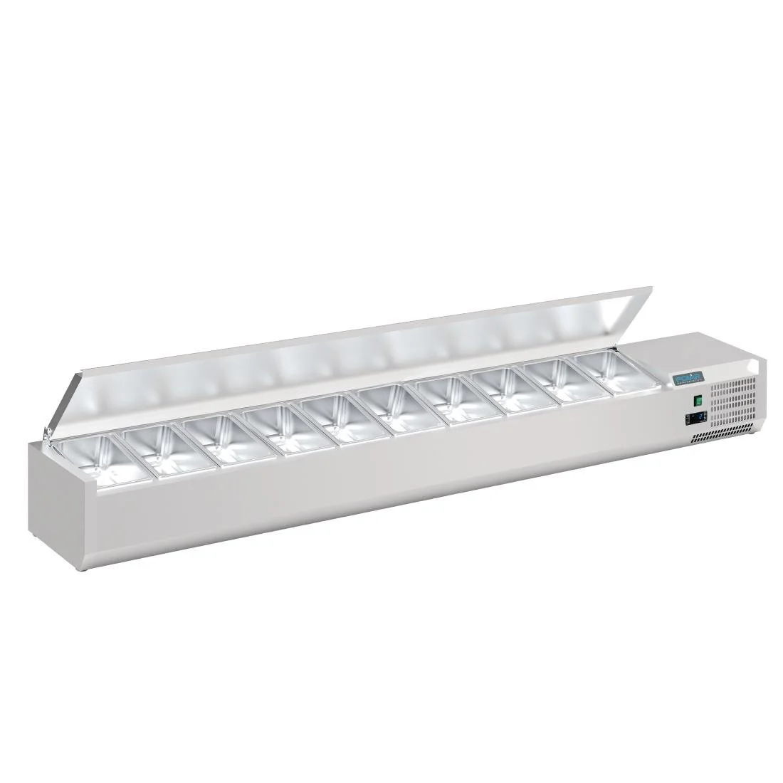 Polar G-Series Countertop Prep Fridge with Lid 10x 1/4GN - Image 3