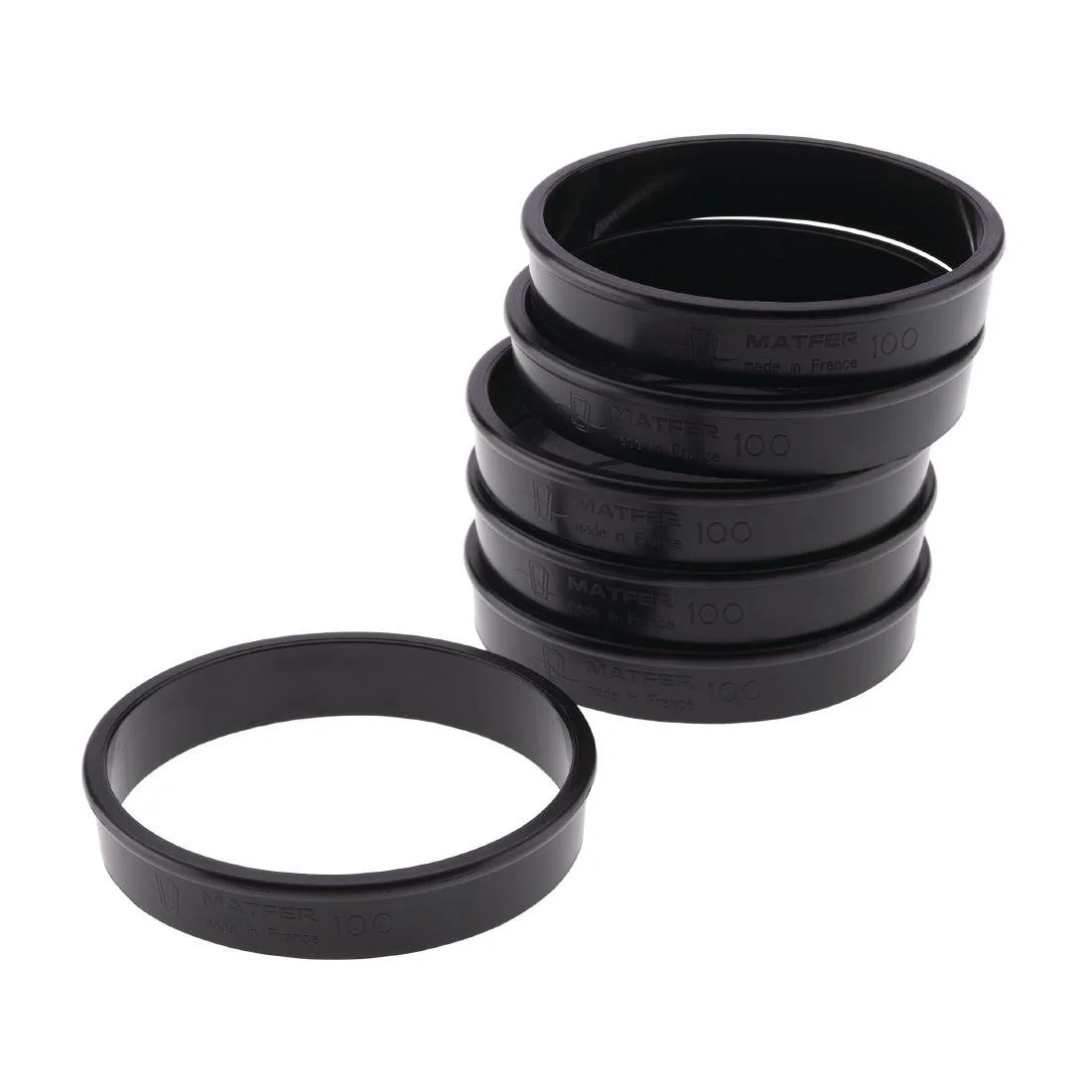 Matfer Bourgeat Exoglass Tart Ring 100mm (6 Pack) - Image 1