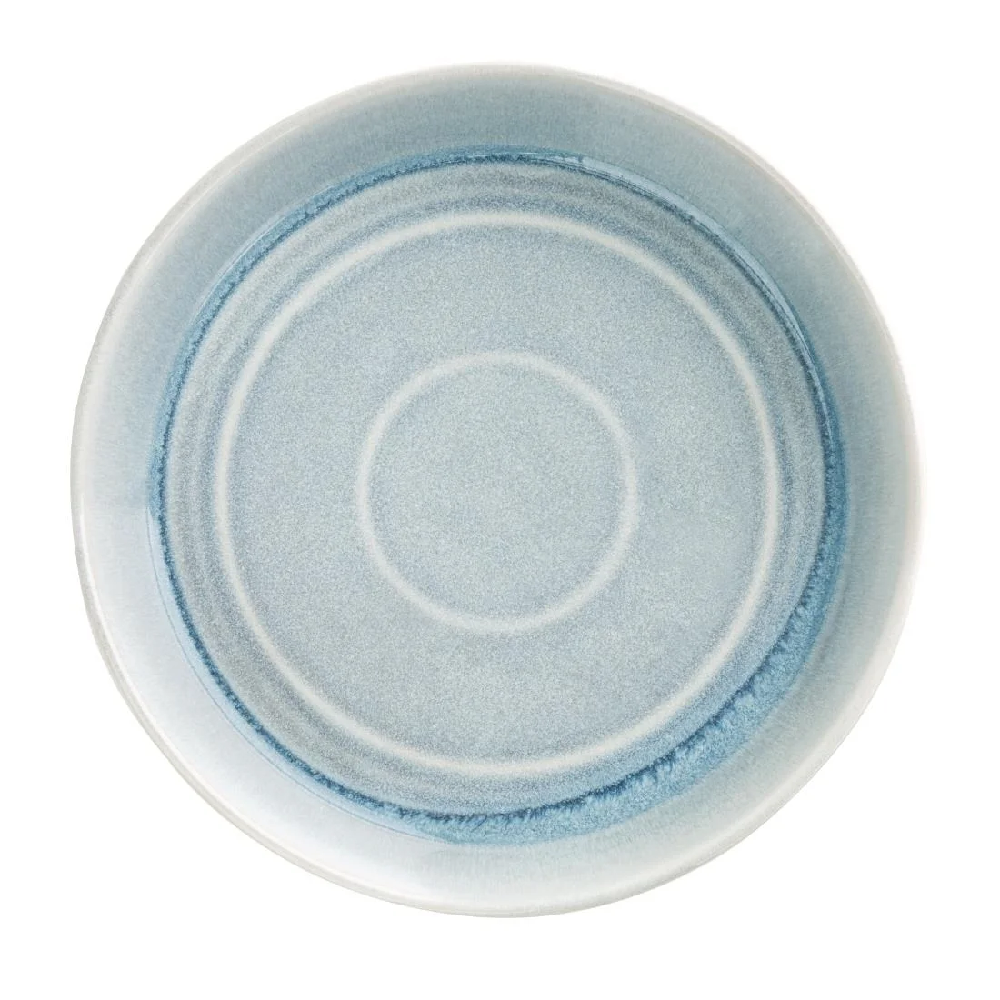 Olympia Cavolo Flat Round Bowls Ice Blue 220mm (4 Pack) - Image 3