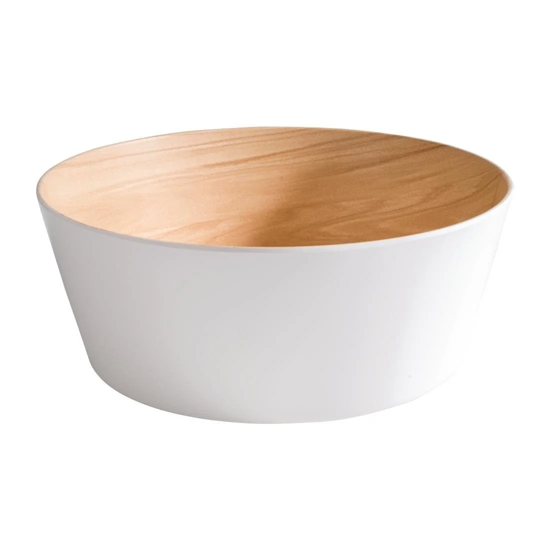 APS Frida Bowl Wood & White 265(Ø)mm 3.4Ltr - Image 1