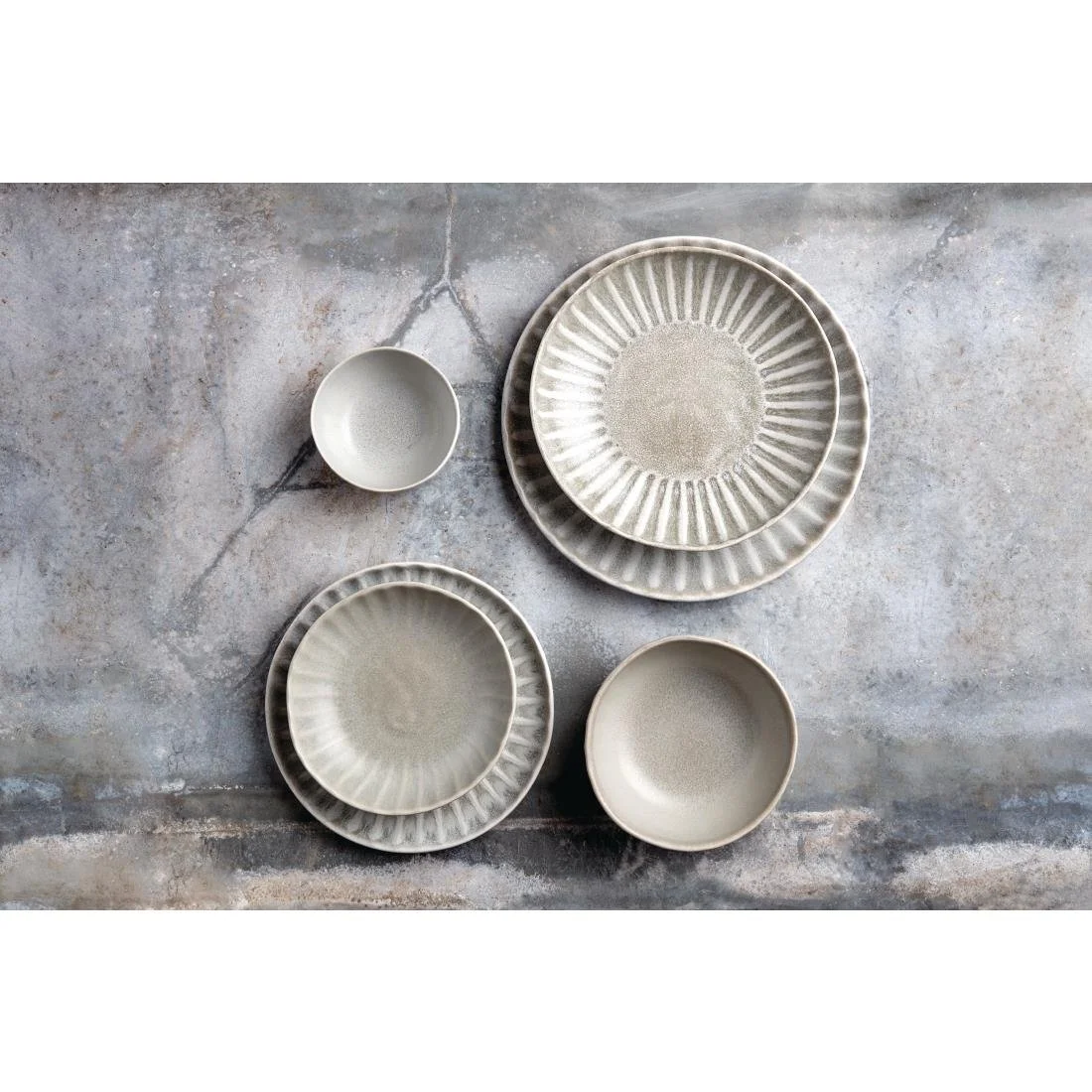 Olympia Corallite Coupe Bowls Concrete Grey 220mm (6 Pack) - Image 2