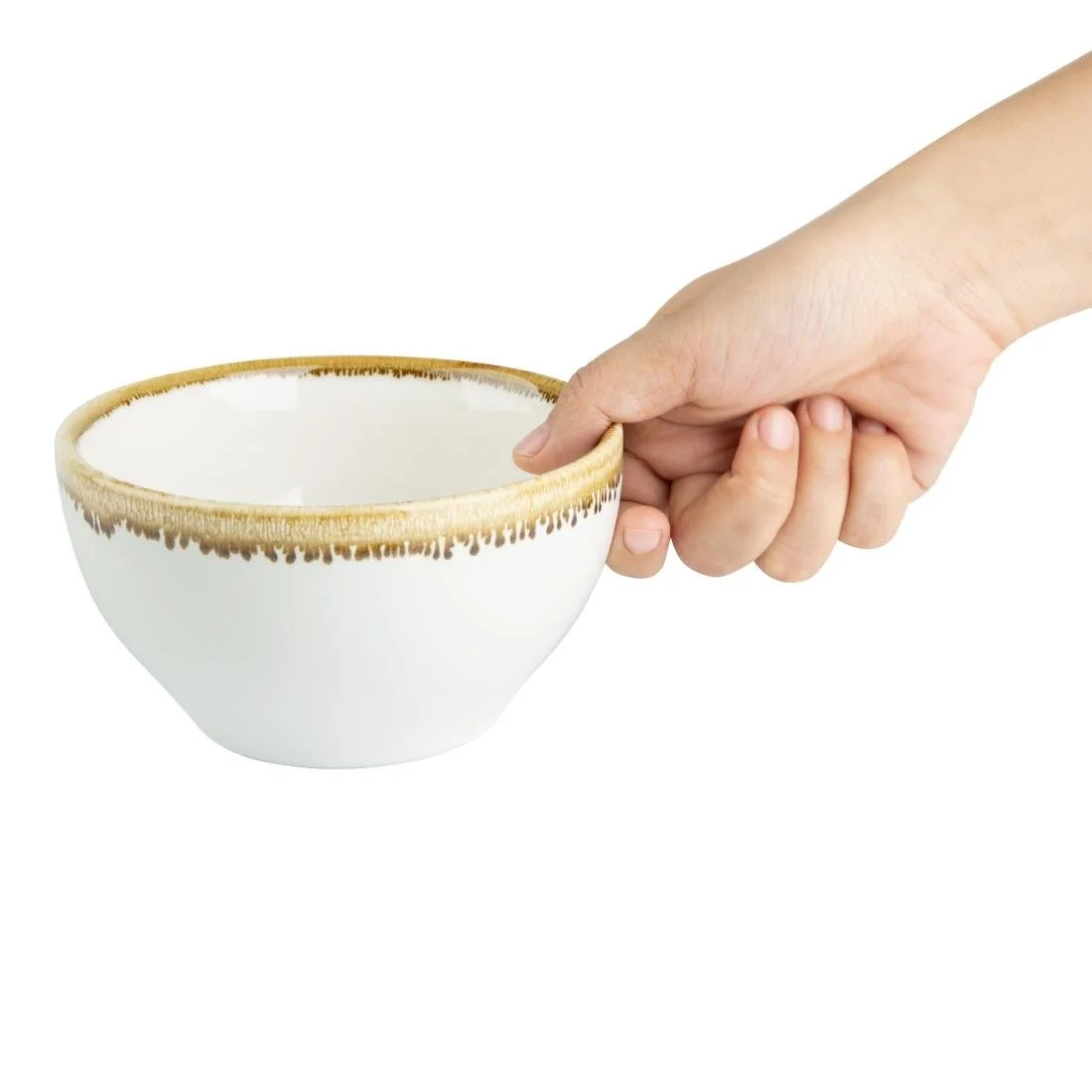 Olympia Kiln Round Bowls Chalk 140mm 635ml (6 Pack) - Image 3