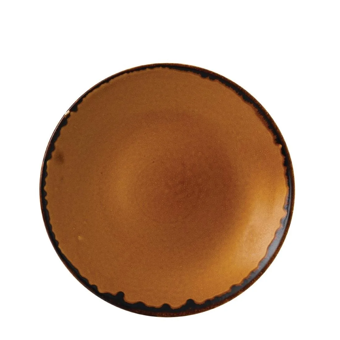 Dudson Harvest Deep Coupe Plates Brown 255mm (12 Pack) - Image 1