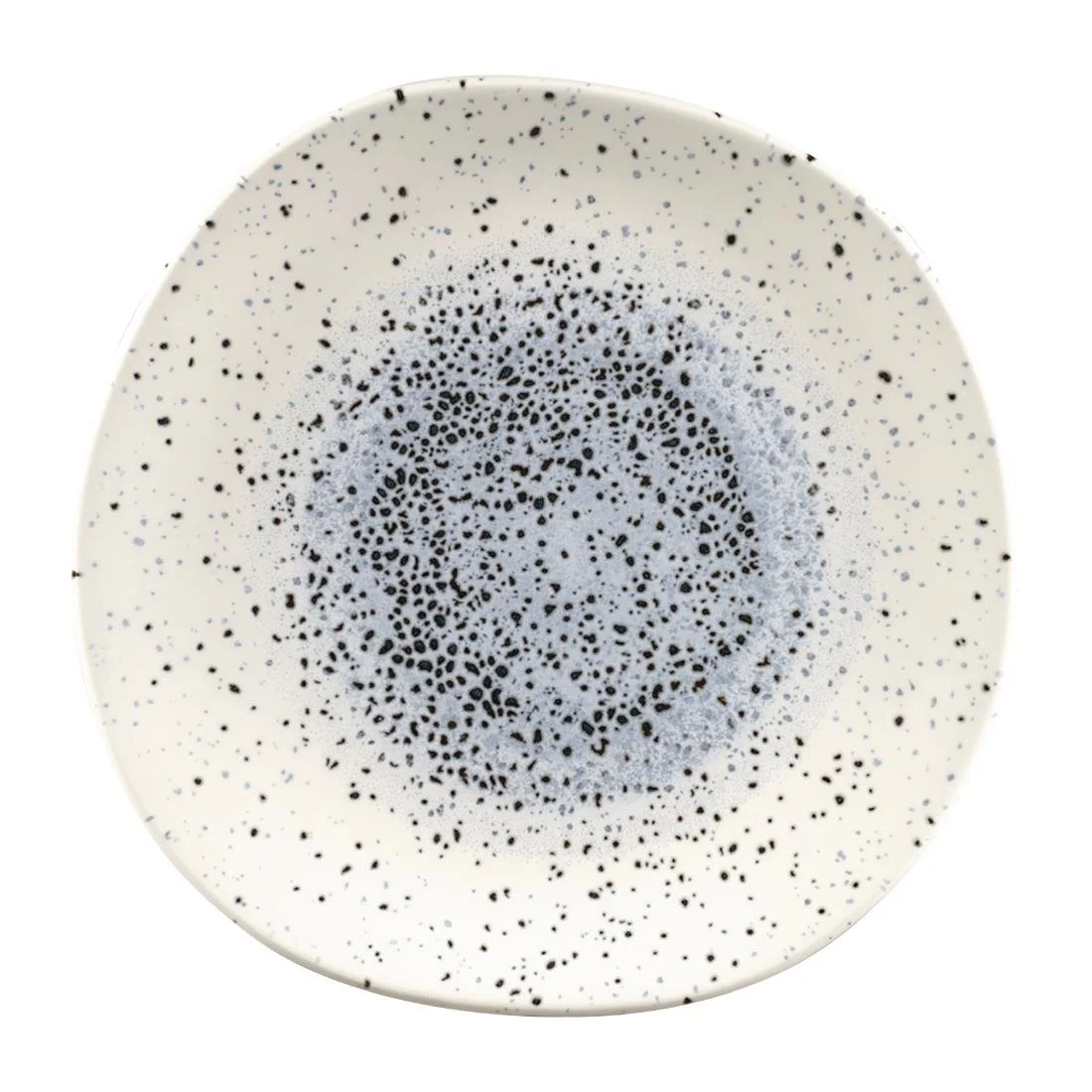 Churchill Studio Prints Mineral Blue Centre Organic Round Plates 264mm (12 Pack) - Image 1