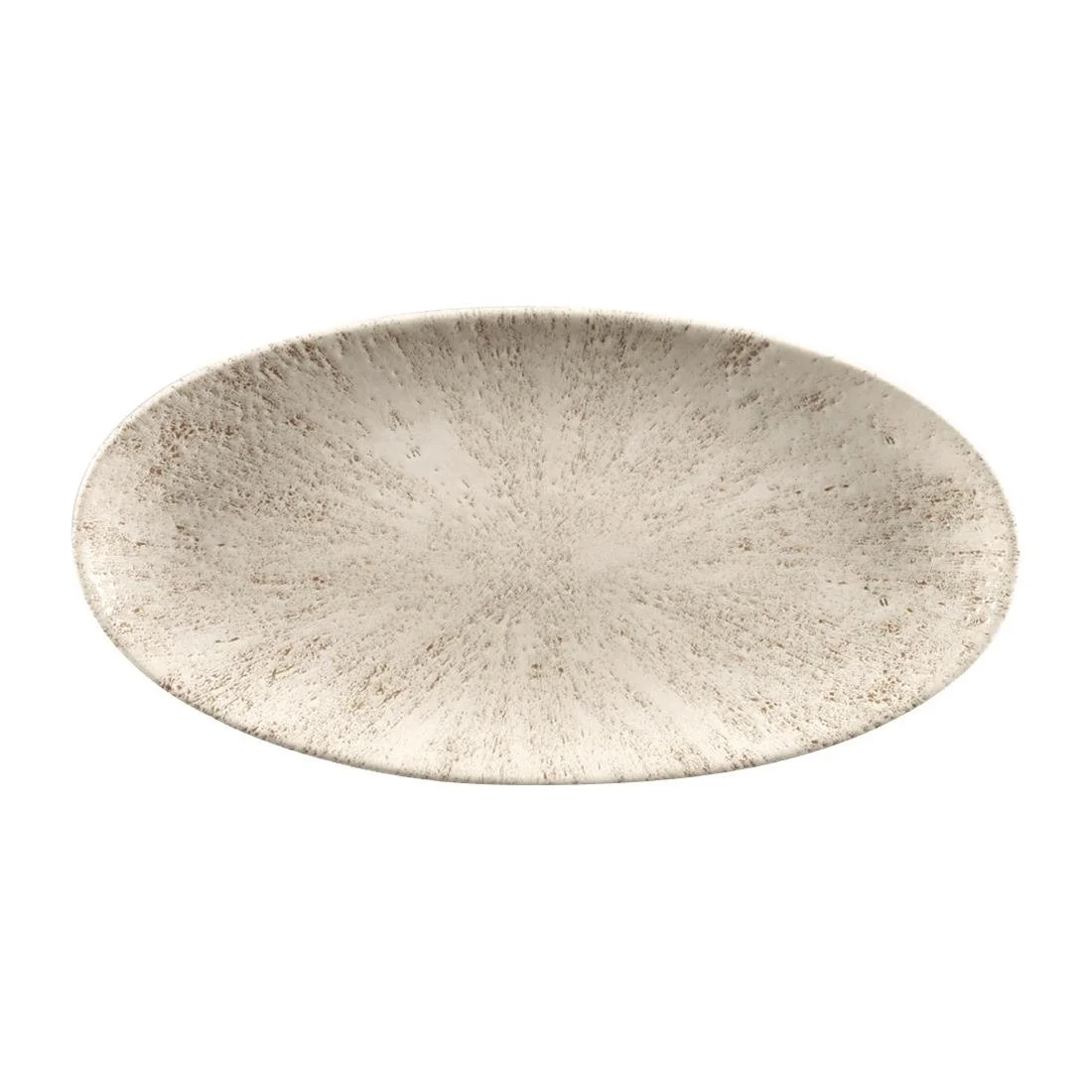 Churchill Studio Prints Stone Chefs Plates Agate Grey 299 x 150mm (12 Pack) - Image 1