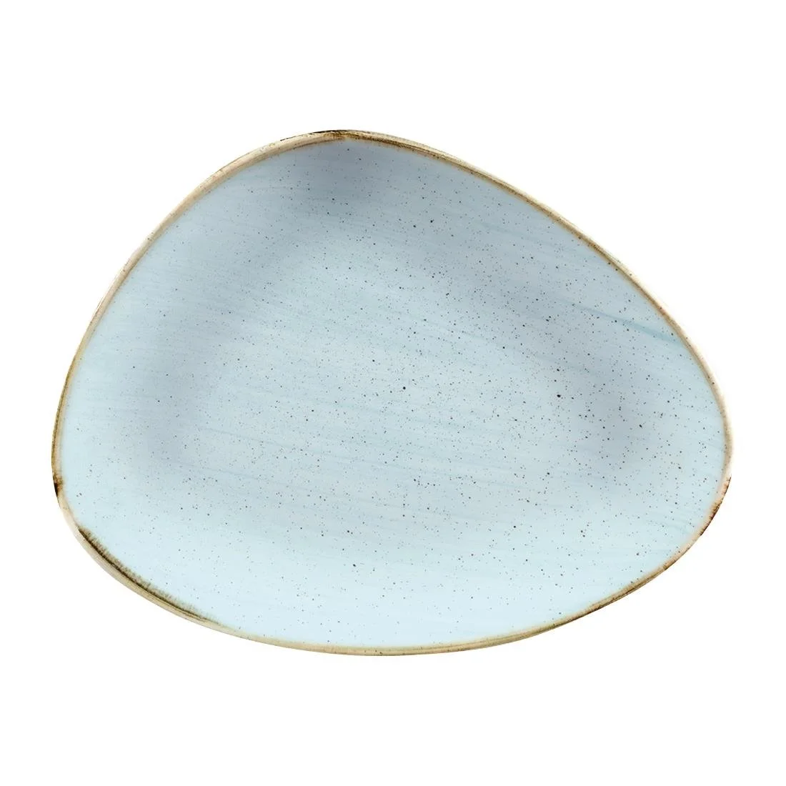 Churchill Stonecast Triangular Chefs Plates Duck Egg 265 x 205mm (12 Pack)