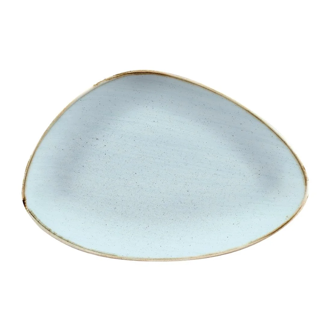 Churchill Stonecast Triangular Chefs Plates Duck Egg 304 x 205mm (6 Pack) - Image 1