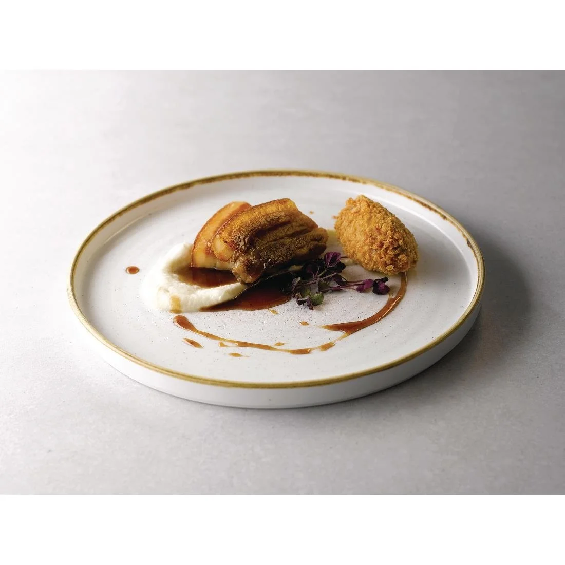 Churchill Stonecast Walled Chefs Plates Barley White 210mm (6 Pack) - Image 4
